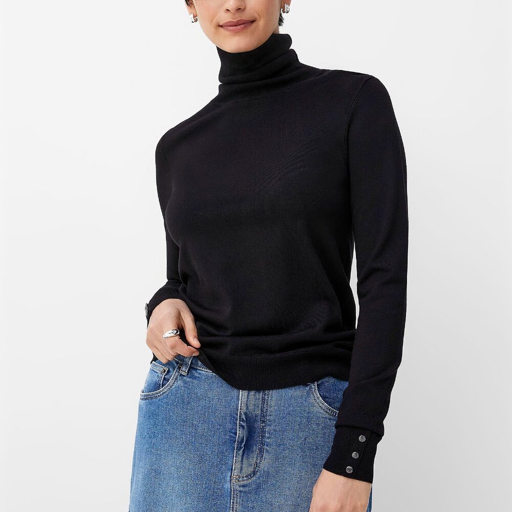 Ruffle Sleeve Turtleneck Sweater – Express